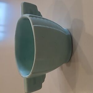 MCM Vintage Turquoise Drip Pottery